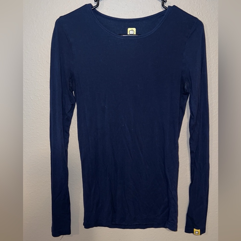 Navy blue wonder wink long sleeve top